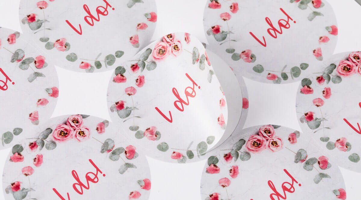 Round Wedding Stickers